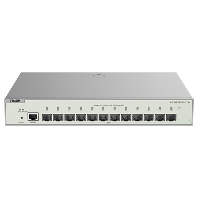 witch RUJIEE L3 Rack 12xSFP+, 1 10/100BASE-T RJ45 MGMT po