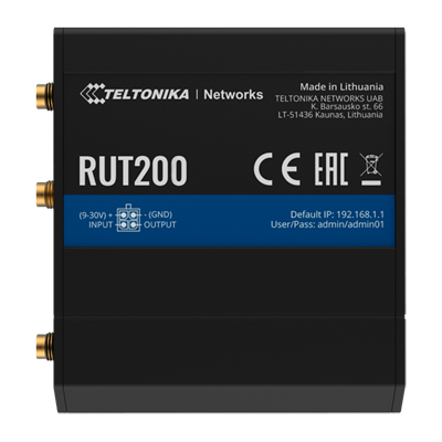 ROUTER TELTONIKA 4G (LTE)Cat4 WI-FI INDUSTRIALE -2xRJ45